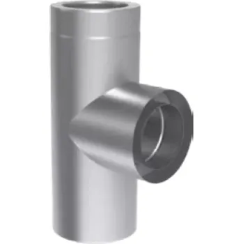 Komín Sopouch 90° s okapničkou, tl. 1,0 mm, prům. 250 mm