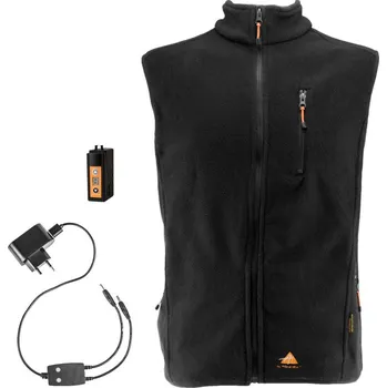 Pánská vesta AlpenHeat FIRE-FLEECE vyhřívaná vesta - Černá Velikost: 4XL
