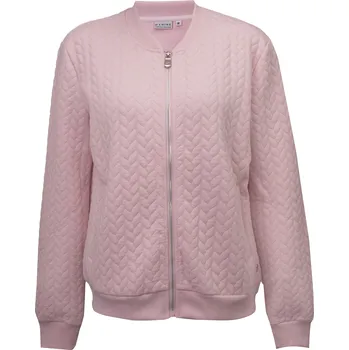 Dámská mikina Marine dámská žakárová mikina, světle růžová XXL