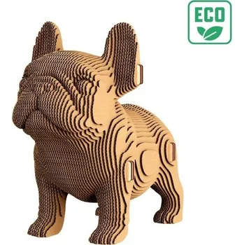 3D skládačka z eko-kartonu: Bulldog Štěně