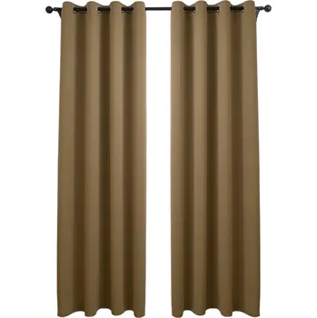 Závěs Zatemňovací závěsy hnědé MK96 Velikost: 140 x 160 cm