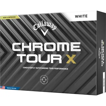 Golfový míček Callaway Chrome Tour X 24 golfové míče - bílé 12 ks