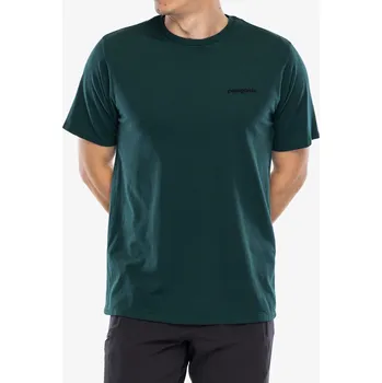 Pánské tričko Tričko Patagonia P-6 Logo Responsibili-Tee - cascade green