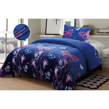 Povlečení NOVINKA 2025 ! POVLEČENÍ MIKROPLYŠ NA 2 POSTELE 70x90/140x200cm - MAGIC BUTTERFLIES + PROSTĚRADLO ZDARMA !