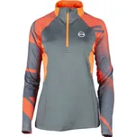 GTS201042L dámské tričko ½ zip s dlouhým rukávem, Khaki XS