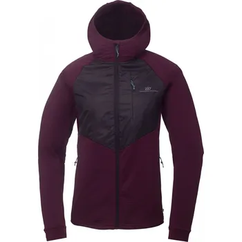 Dámská móda 2117 of Sweden HAMMAL dámská fleecová mikina s kapucí, dark plum XXL