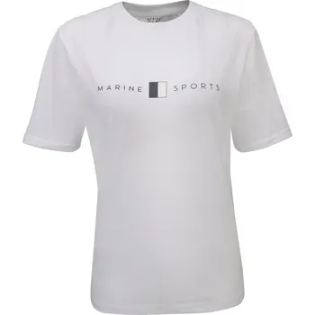 MARINE - Dámské triko s krátkým rukávem, Bílá XS