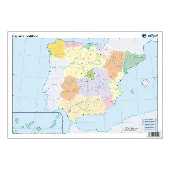 ESPAÑA, POLÍTICO. MAPA MUDO DE EJERCICIOS (EDIGOL EDICIONES,S.A.)(Kniha)