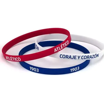 Náramek Fan-shop 3pack dětský gumový náramek ATLETICO MADRID Tricolor