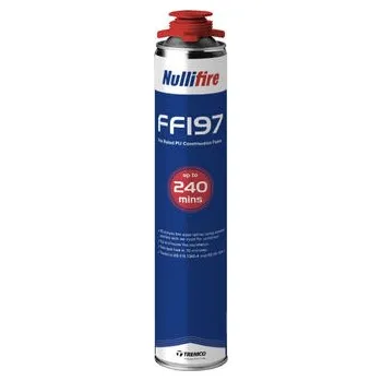 Montážní pěna NulliFire PUR - pěna FF197 - protipožární, pistolová, 880 ml