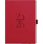 Týdenní diář 2026 - Oskar - Deny - A5 - červená