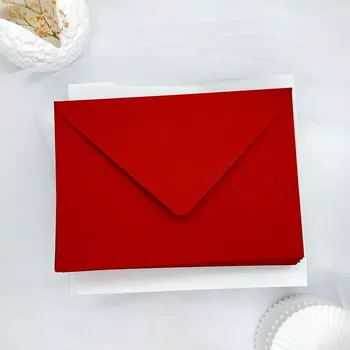 Obálka Obálka C6 114 x 162 mm, 1 kus, malinovo červená, gramáž 115 g