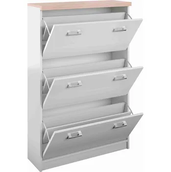 Botník MIXIO botník 3K dub sonoma/bílá