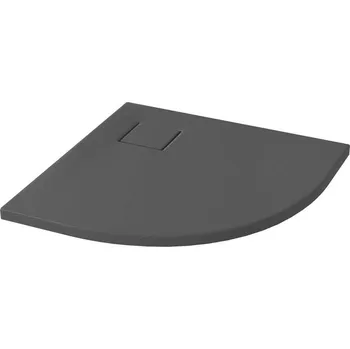 Sprchová vanička CERSANIT 3D Sprchová vanička Cersanit Tako Slim 80x80x4 šedá čtvrtkruhová R55 sifon set B452, S932-159 S932-159