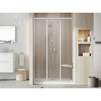 Sprchové dveře RAVAK Sprchové dveře Ravak Supernova ASDP3 110x198 třídílné, satin/grape, 00VD0UR2ZG 00VD0UR2ZG