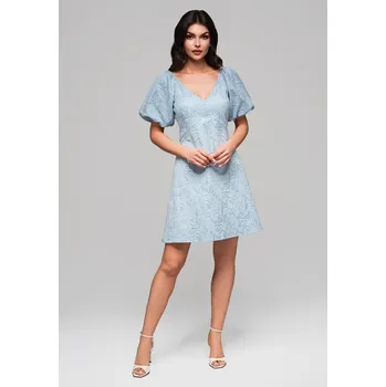 Dámské šaty Večerní šaty Regular Fit LA-OM-DLR124 Barva: Modrá, Velikost: L