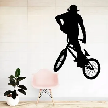 Samolepící dekorace BMX free raider - vinylová samolepka na zeď 80x50cm