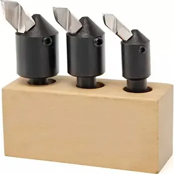 Příslušenství k frézce Dokončovací hlavy pro frézku - fly cutter - dřík/stopka 10 mm, sada 3ks (TrueTech)