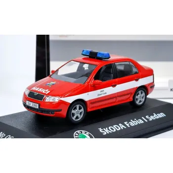 autíčko Škoda Fabia I Sedan JSDH Český Dub 1:43 - KADEN Škoda Fabia I - kovový model auta