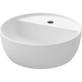 Umyvadlo CERSANIT 3D Umyvadlo Cersanit Moduo 40 na desku bílé kulaté s otvorem pro baterii, K116-153 K116-153