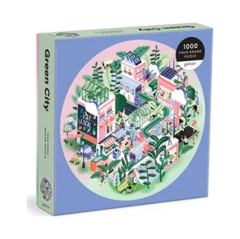 Puzzle Green City 1000 Piece Round Puzzle (Galison)(Puzzle)