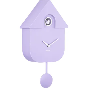 Hodiny Karlsson, Nástěnné hodiny s kukačkou Modern Cuckoo, světle fialové - Formadore