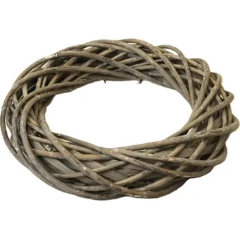 Věnec vrba pletený B šedá 30 cm