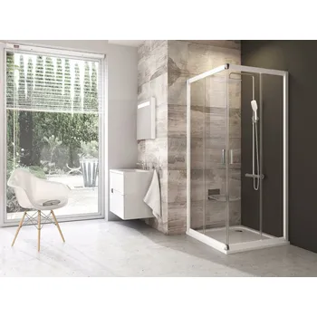 RAVAK Sprchový kout Ravak Blix BLRV2 90x90 čtyřdílný rohový, bílá/transparent, 1LV70100Z1 1LV70100Z1