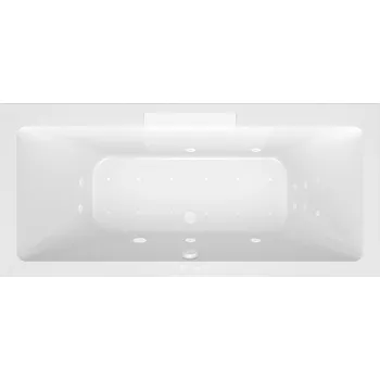 Vana CASCATA hydromasážní vana, 185x85x45cm, kaskáda bílá, Attraction Hydro-Air, bílá