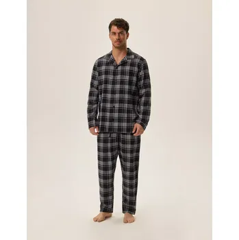 Pánské pyžamo Pyžamo Honor 2 41943 černo-bílé - Henderson L