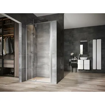 RAVAK Sprchové dveře Ravak Nexty NDOP2 110 dvoudílné, satin/transparent, 03OD0U00Z1 03OD0U00Z1