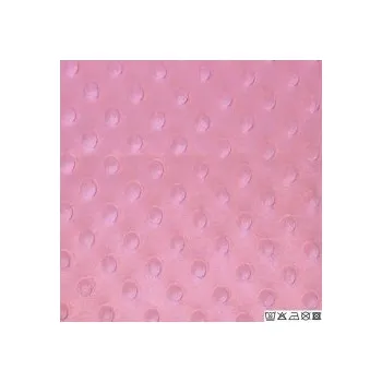 Minky - 100%polyester, šíře 160 cm, 250 g/m2 - růžová (50cm)