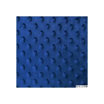 Minky - 100%polyester, šíře 160 cm, 250 g/m2 - tmavě modrá (50cm)