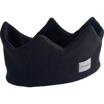 Čelenka Bavlněná čelenka Korunka Mimilove - Černá 6-12 měsíců