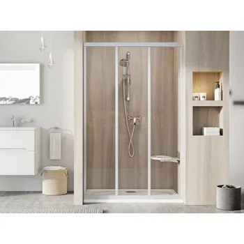 Sprchové dveře RAVAK Sprchové dveře Ravak Supernova ASDP3 110x198 třídílné, satin/transparent, 00VD0UR2Z1 00VD0UR2Z1