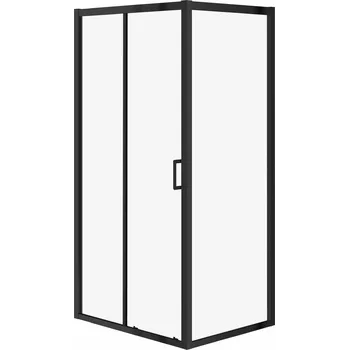 CERSANIT 3D Sprchový kout Cersanit Arteco 100x80x190 posuvný, černý, S913-017 S913-017