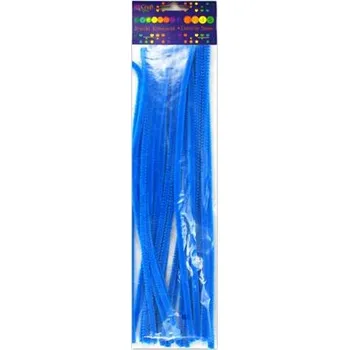 DP Craft Chlupaté drátky modré 30 cm, 25 ks