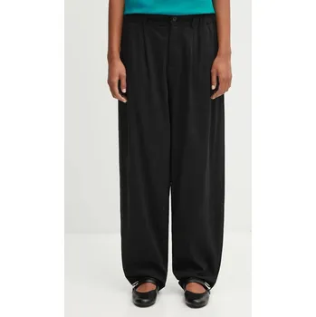 Dámské kalhoty Bavlněné kalhoty Pangaia DNA Interlock Trousers, M, černá, 99X