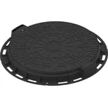 Poklop pochozí VODALAND A15 plastový s rámem 800 mm černý