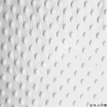 Minky - 100%polyester, šíře 160 cm, 250 g/m2 - bílá (50cm)