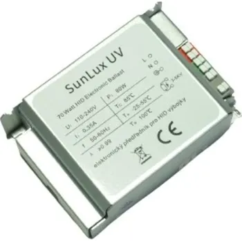 Osvětlení do terária SunLux UV Sunlux Předřadník 70W