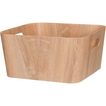 Úložný box KRABIČKA PRO SKLADOVÁNÍ KARTONOVÁ 30,5X30,5X15 CM HNĚDÁ