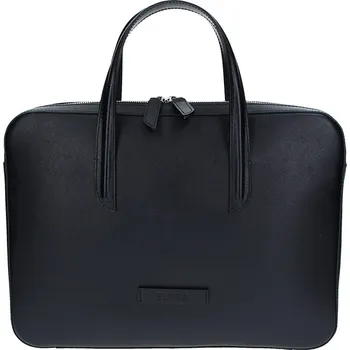 brašna na notebook Taška na notebook Lester černá saffiano