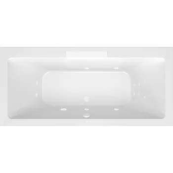 Vana CASCATA hydromasážní vana, 185x85x45cm, kaskáda bílá, Attraction Hydro, bílá