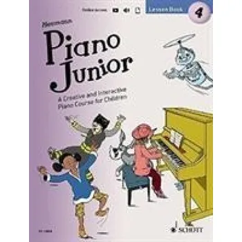 Cizojazyčná kniha PIANO JUNIOR LESSON BOOK 4 VOL 4 (HANS-G NTER HEUMANN)(Brožovaná)