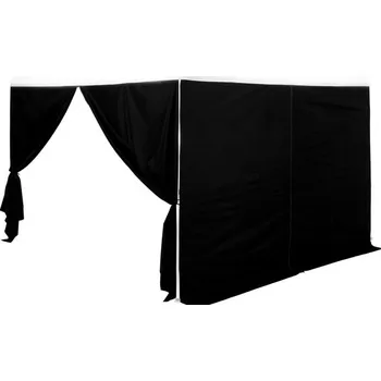 Zahradní stavba Boční stěna pro zahradní altány nepromokavá, černá, plná, 300x200 cm