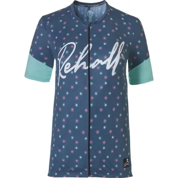 cyklistický dres Rehall Roxane-R dámské cyklo tričko s krátkým rukávem, Aqua Dots S