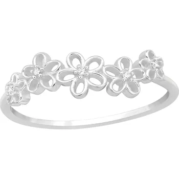 Prsten Stříbrný prsten FLOWERS Velikost: 7/54-55 Ag 925/1000