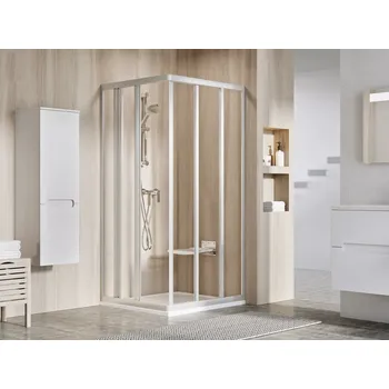 RAVAK Sprchový kout Ravak Supernova ASRV3 80x198 1/2 rohový, satin/transparent, 15V40UR2Z1 15V40UR2Z1