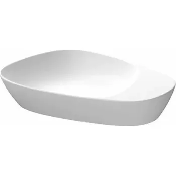 CERSANIT 3D Umyvadlo Cersanit Kontra 60 na desku bílé nepravidelné s odkládacím prostorem, K682-001 K682-001